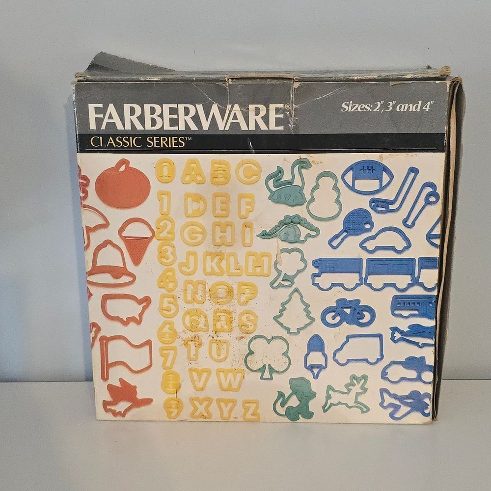 Farberware Vintage  Classic Series Alphabet and Shape Cookie Cutters